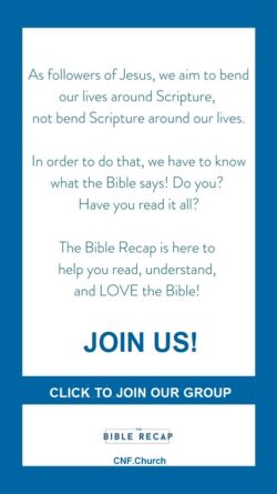 As followers of Jesus, we aim to bend our lives around scripture not bend scripture around our lives. In order to do that, we have to know what the Bible says! Do you? Have you read it all? The Bible Recap is here to help you read, understand and LOVE the Bible! Join Us!