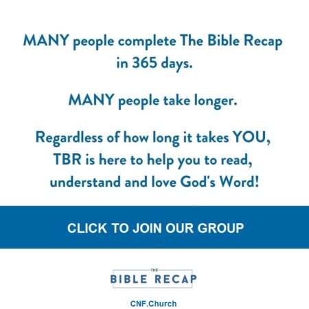 MANY people complete the Bible Recap in 365 days MANY people take longer. Regardless of how long it takes YOU, TBR is here to help you read, understand and love God's Word!